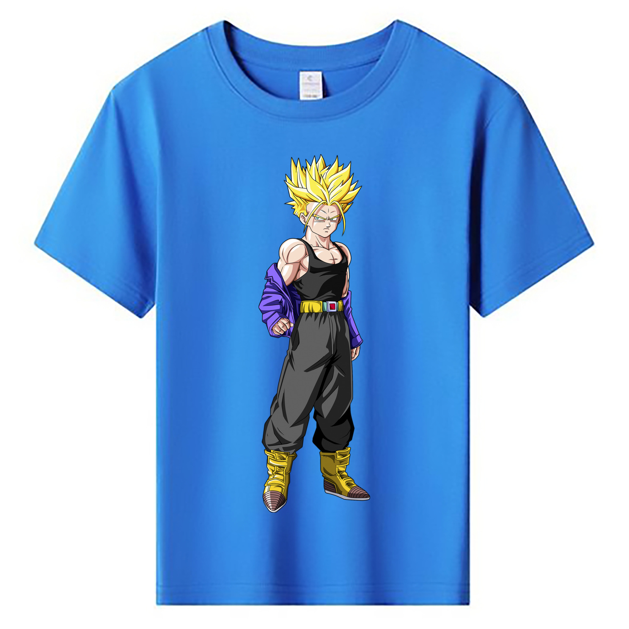 （画像用） ドラゴンボール トランクス（Torankusu）DRAGON BALL Trunks 綿100％キッズTシャツ（フロントプリント）